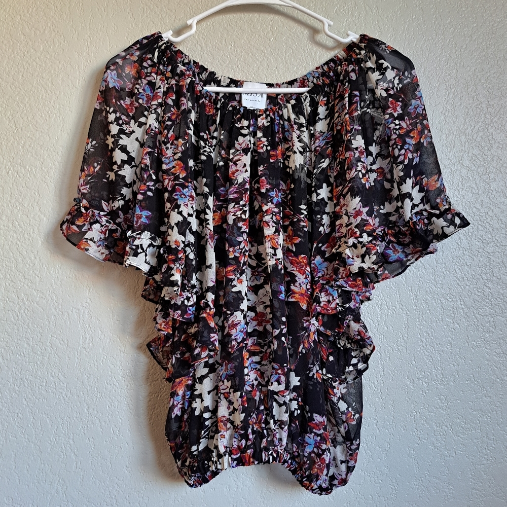 Misa Floral Blouse Size XS
